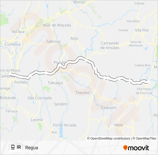 IR Train Line Map