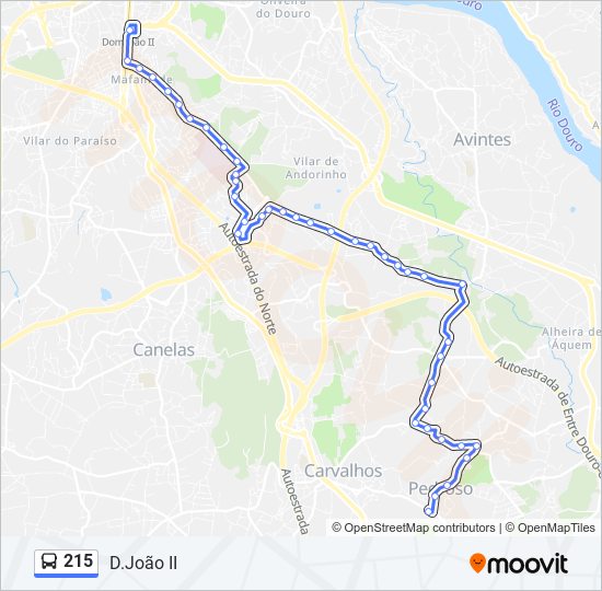 215 Route: Schedules, Stops & Maps - D.João II (Updated)