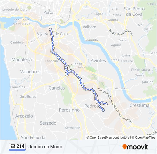 214 Route: Schedules, Stops & Maps - Jardim do Morro (Updated)