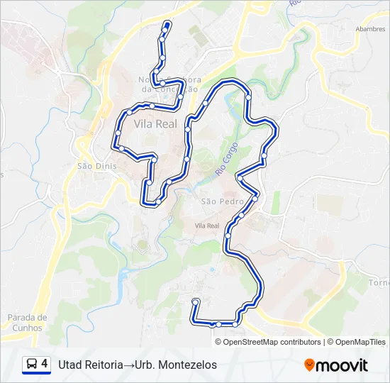 4 Bus Line Map