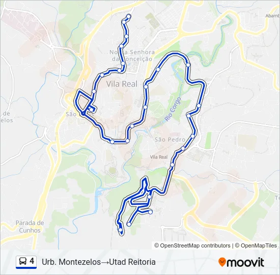 4 Bus Line Map