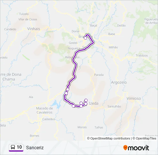 10 Bus Line Map