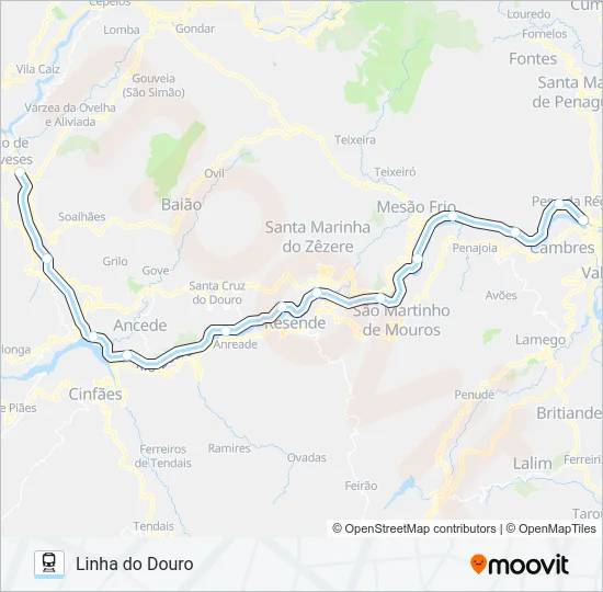 L. DOURO  Line Map