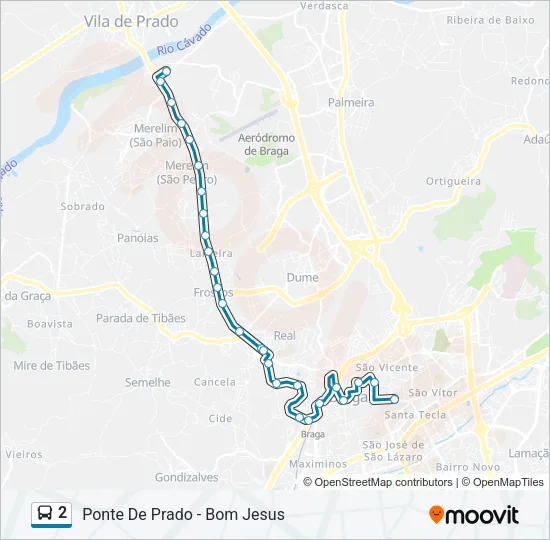 2 Bus Line Map