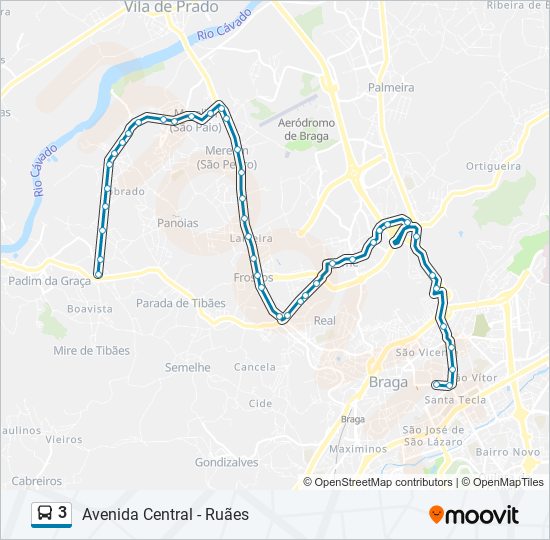 3 bus Line Map