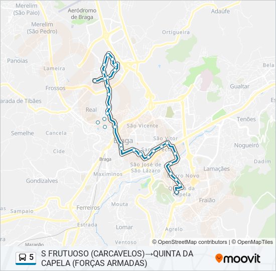 5 bus Line Map