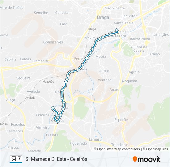 7 bus Line Map