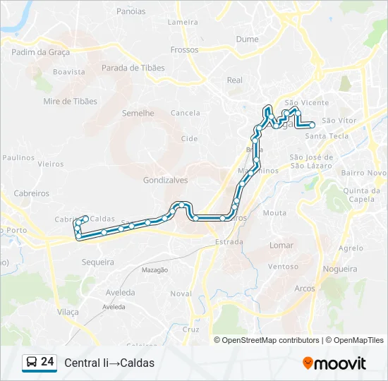 24 Bus Line Map