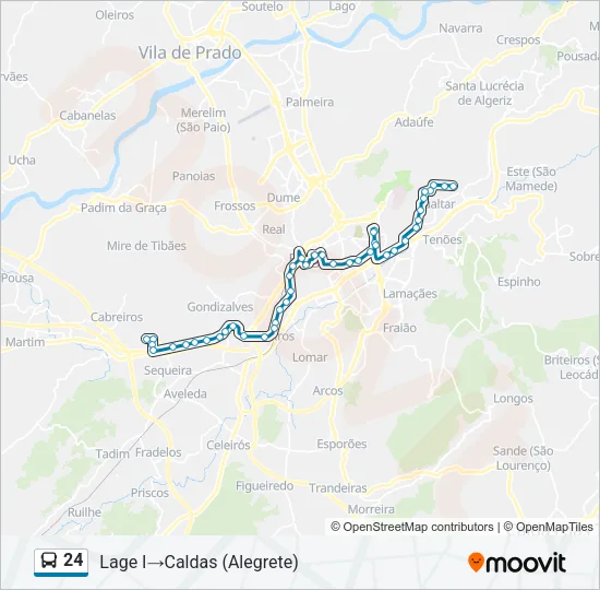 24 Bus Line Map