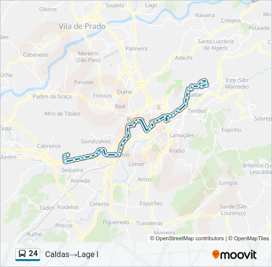 24 Bus Line Map