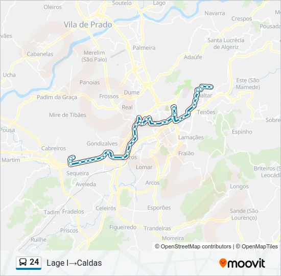 24 Bus Line Map