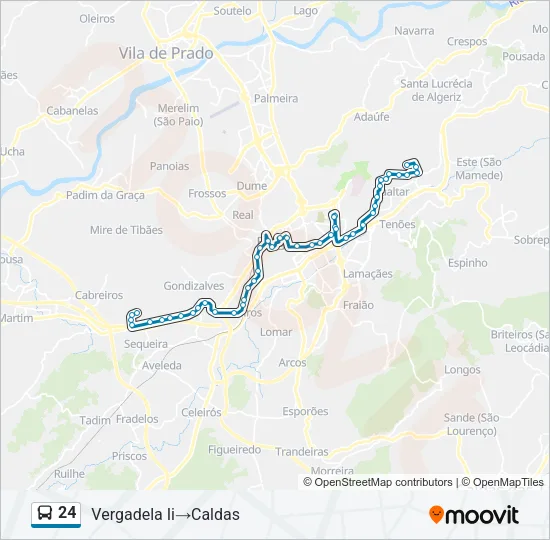 24 Bus Line Map