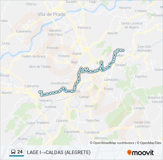 24 bus Line Map