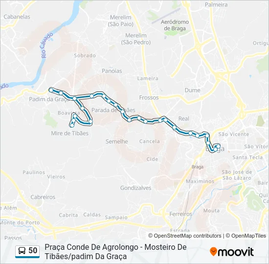 50 Bus Line Map