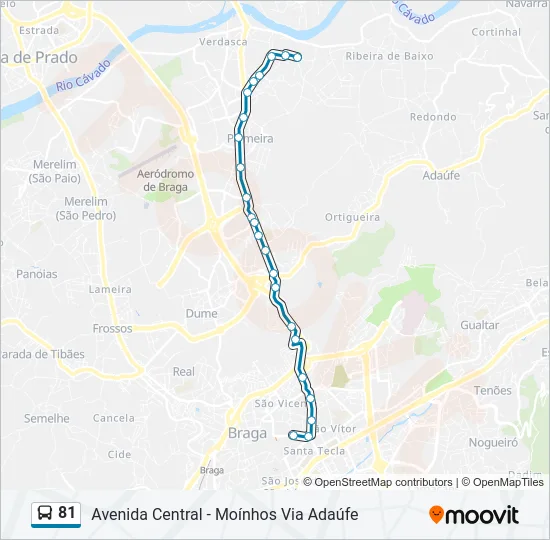 81 Bus Line Map