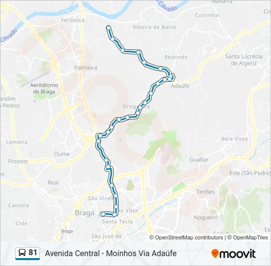 81 Bus Line Map