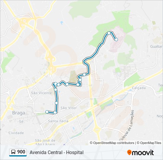 900 bus Line Map