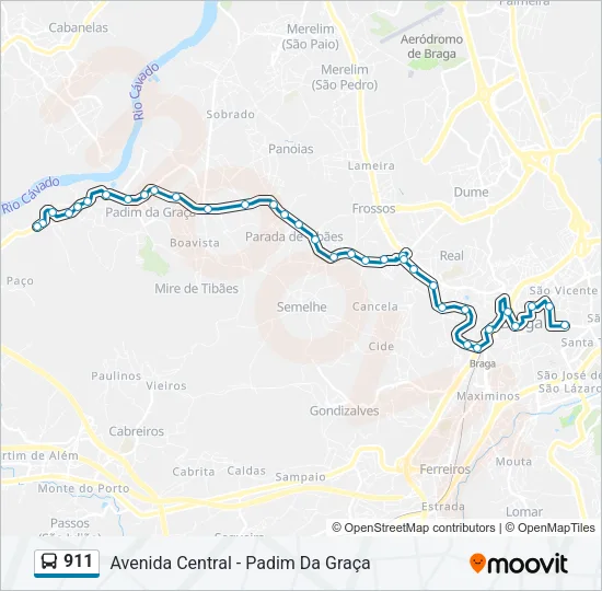 911 Bus Line Map