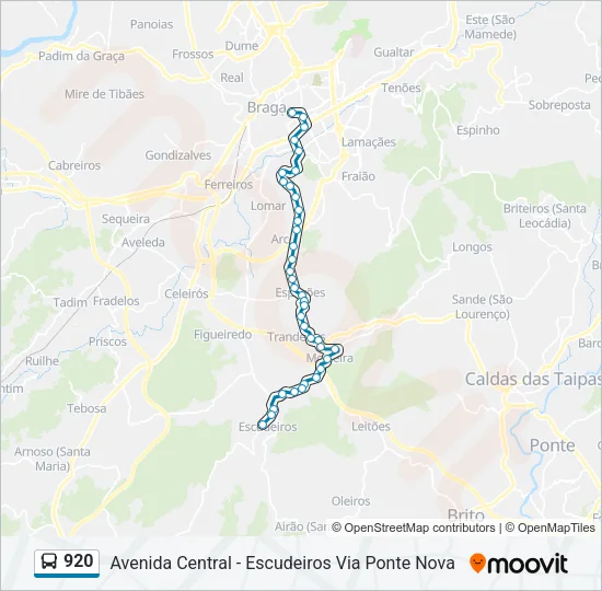 920 Bus Line Map