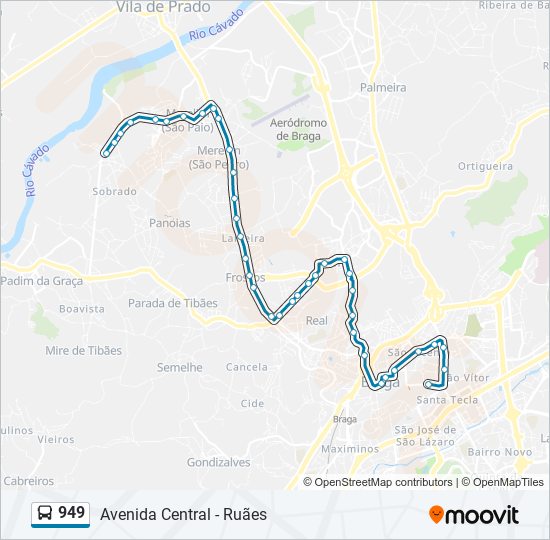 949 bus Line Map