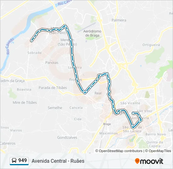 949 Bus Line Map