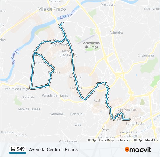 949 bus Line Map