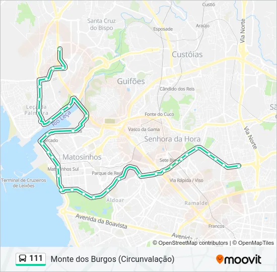 111  Line Map