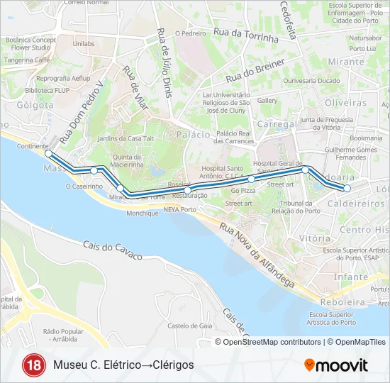 18 Light Rail Line Map
