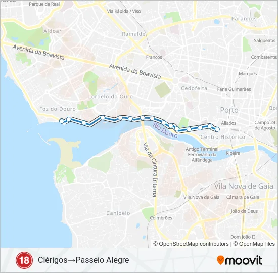 18 Light Rail Line Map