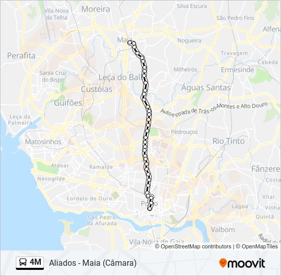 4M bus Line Map