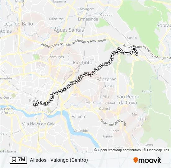 7M Bus Line Map
