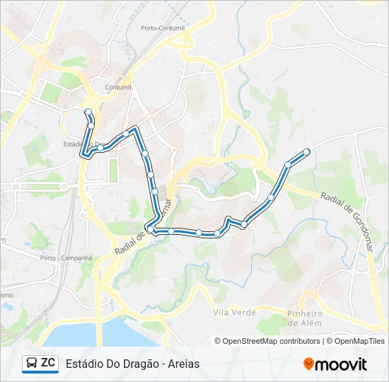 ZC Bus Line Map