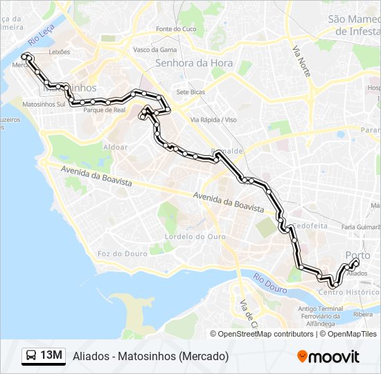 13M bus Line Map