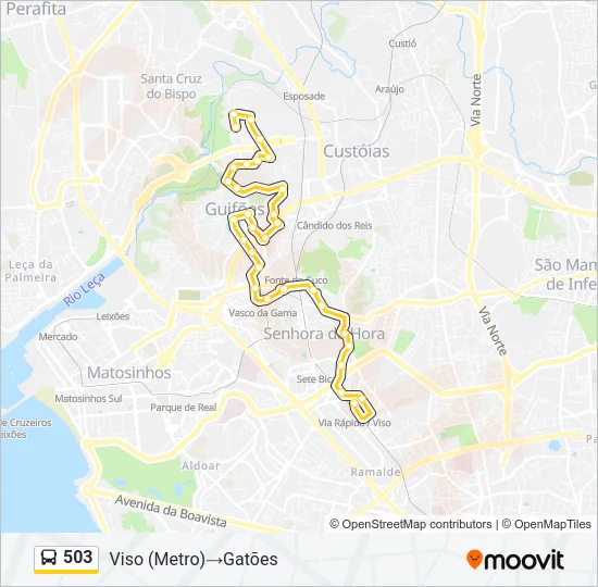 503 Bus Line Map