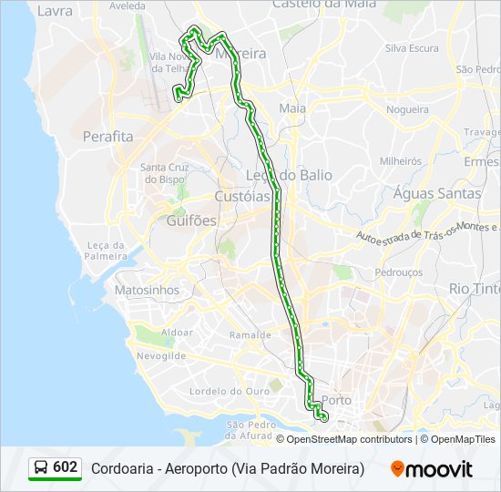 602 bus Line Map