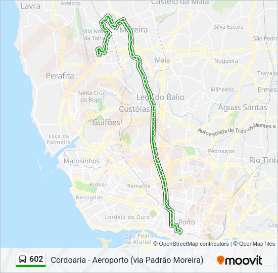 602 Bus Line Map