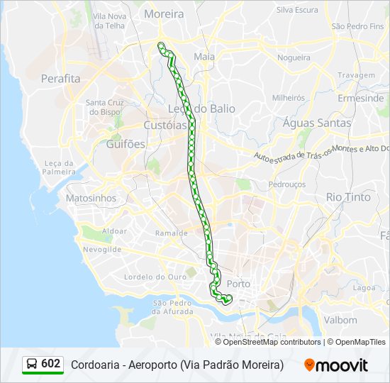 602 bus Line Map