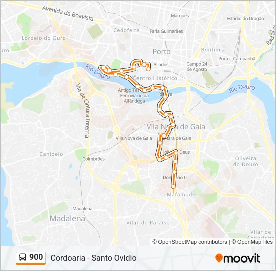 900 Bus Line Map