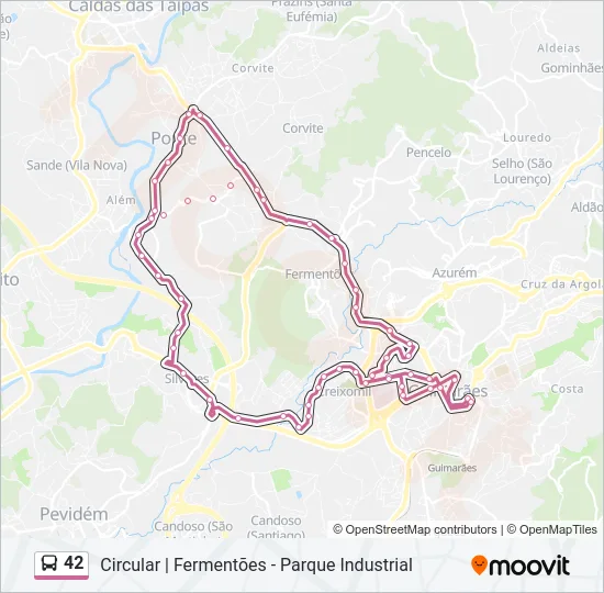 42 Bus Line Map
