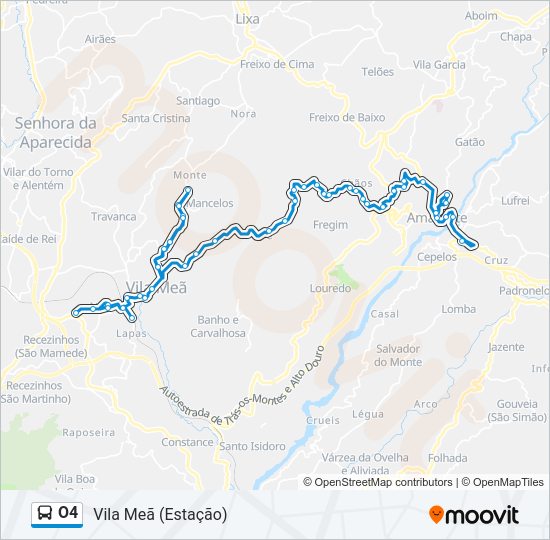 O4 Bus Line Map