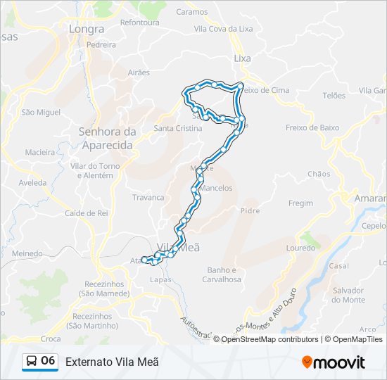 O6 bus Line Map