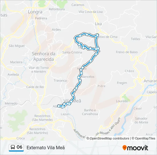 O6 Bus Line Map