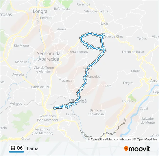 O6 Bus Line Map