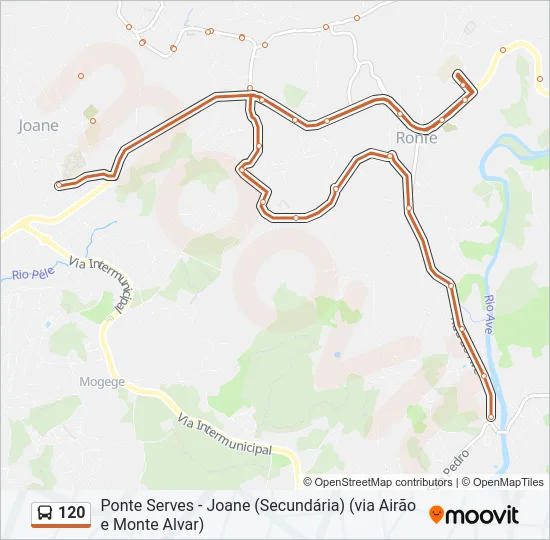 120 Bus Line Map