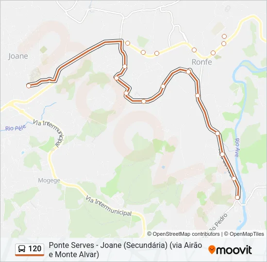 120 Bus Line Map