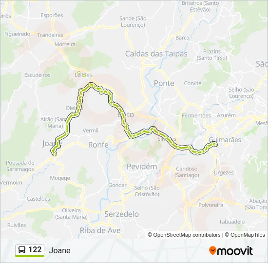 122 Bus Line Map
