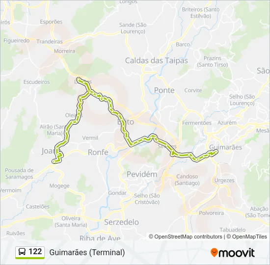 122 Bus Line Map
