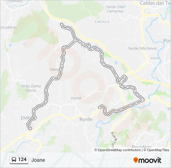 124 Bus Line Map