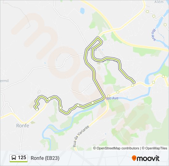 125 Route Schedules Stops Maps Ronfe Eb23 Updated 