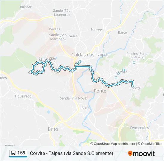 159 Bus Line Map